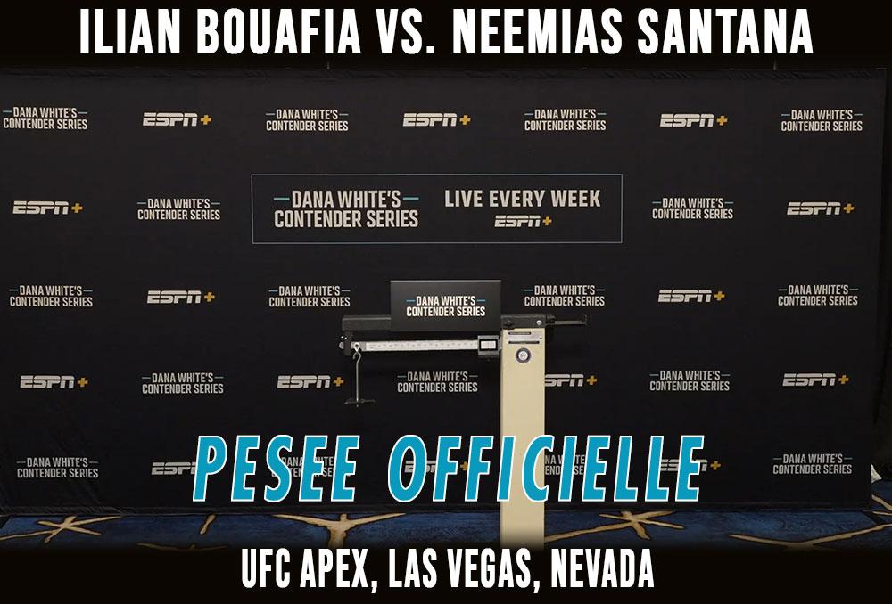 Contender Series 2025 - Week 1 - La pesée : résultats | Las Vegas