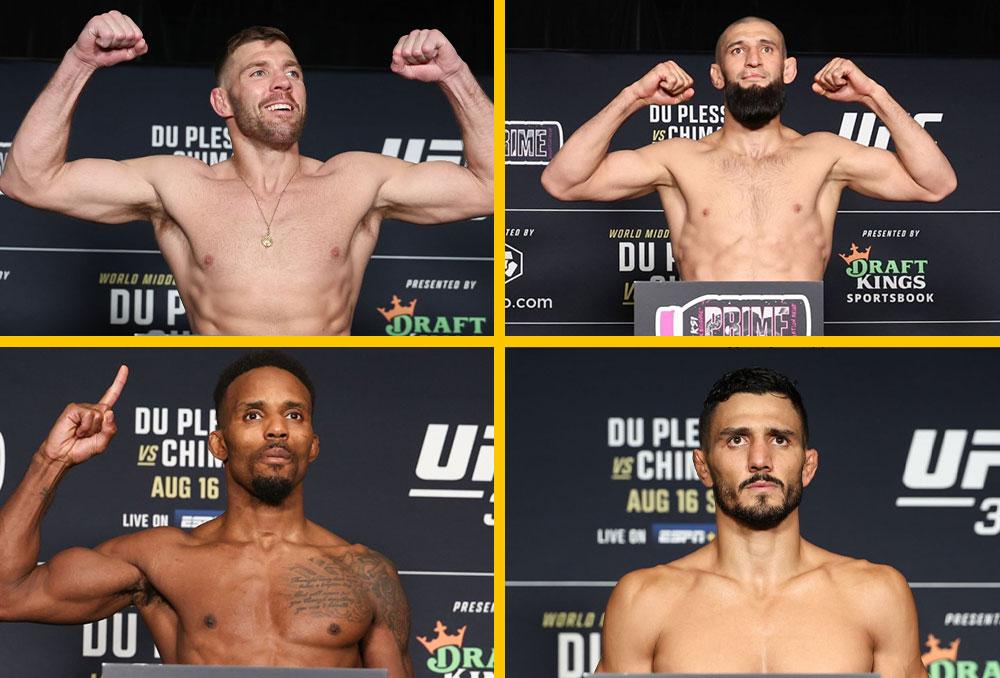 UFC 319 - La pesée : résultats, vidéos, faceoffs | Chicago