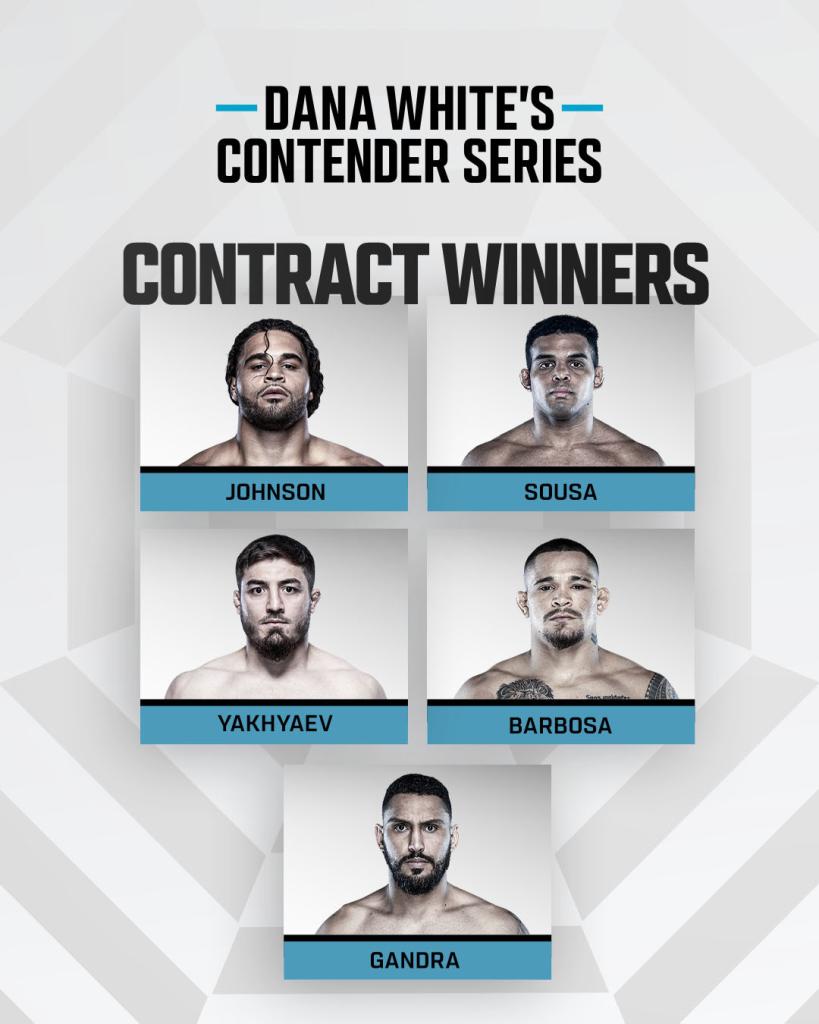 Soirée parfaite aux Contender Series : cinq combats, cinq finitions et cinq contrats UFC distribués par Dana White | DWCS 79 Soirée parfaite aux Contender Series : cinq combats, cinq finitions et cinq contrats UFC distribués par Dana White | DWCS 79