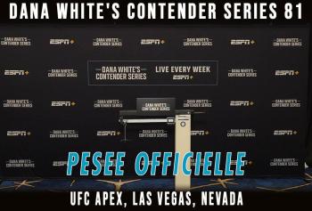 Contender Series 2025 - Week 5 - La pesée : résultats | Las Vegas