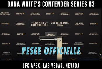 Contender Series 2025 - Week 7 - La pesée : résultats | Las Vegas
