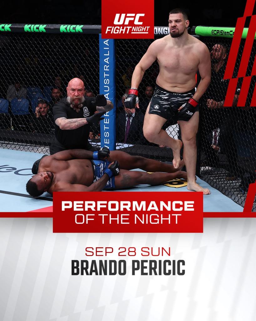 UFC on ESPN+ 118 - Bonus de la soirée | Perth UFC on ESPN+ 118 - Bonus de la soirée | Perth