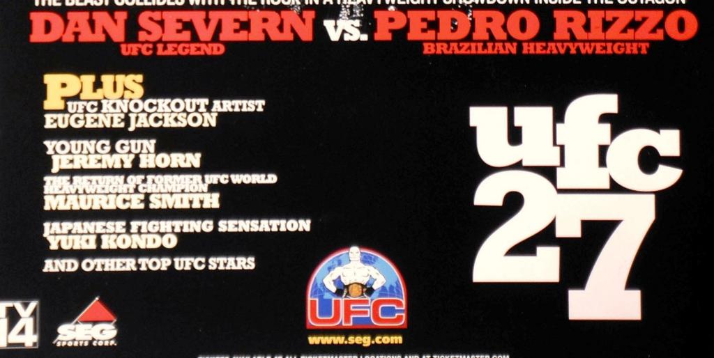 UFC 27 - Les posters et les affiches