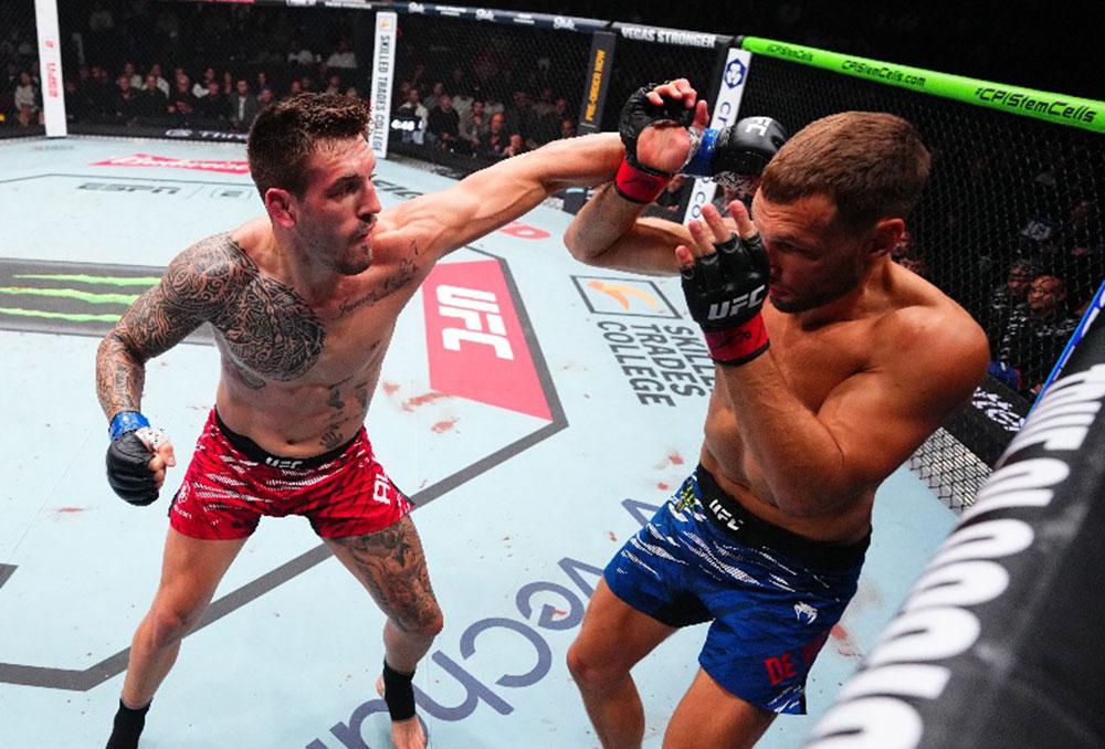 Brendan Allen contraint Reinier de Ridder à l'abandon à la fin du quatrième round | UFC Vancouver