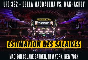 UFC 322 - Les salaires (estimation) | New York