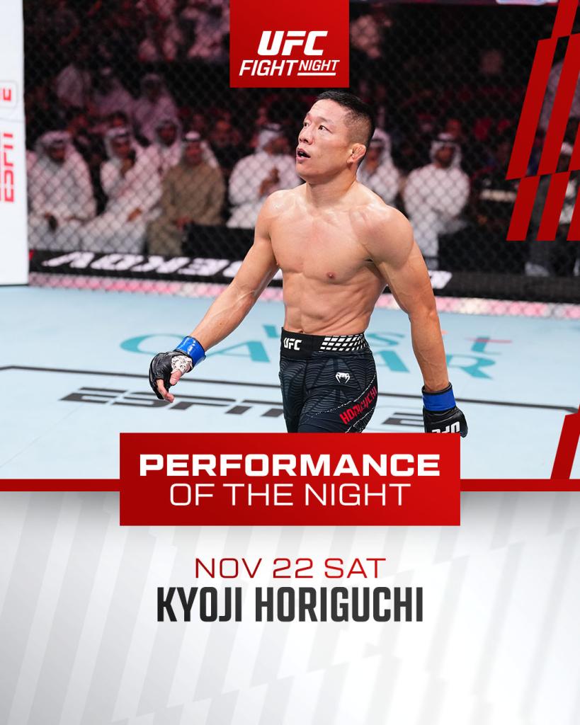 UFC on ESPN+ 123 - Bonus de la soirée | Doha UFC on ESPN+ 123 - Bonus de la soirée | Doha