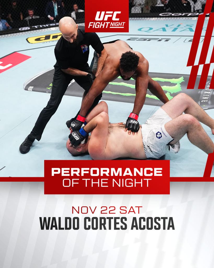 UFC on ESPN+ 123 - Bonus de la soirée | Doha UFC on ESPN+ 123 - Bonus de la soirée | Doha