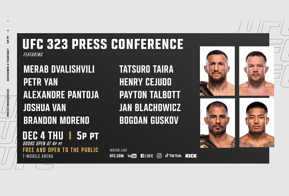 UFC 323 - Conférence de presse d'avant combat | Las Vegas UFC 323 - Conférence de presse d'avant combat | Las Vegas