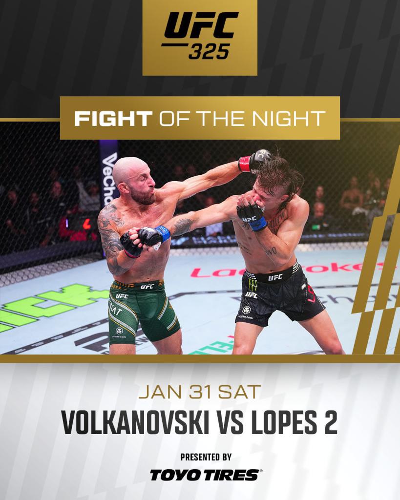 UFC 325 - Bonus de la soirée | Sydney UFC 325 - Bonus de la soirée | Sydney