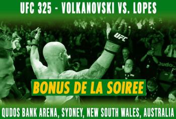 UFC 325 - Bonus de la soirée | Sydney
