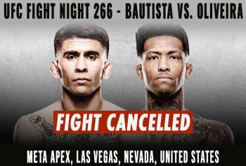 UFC Fight Night 266 - Combats annulés / reprogrammés | Las Vegas
