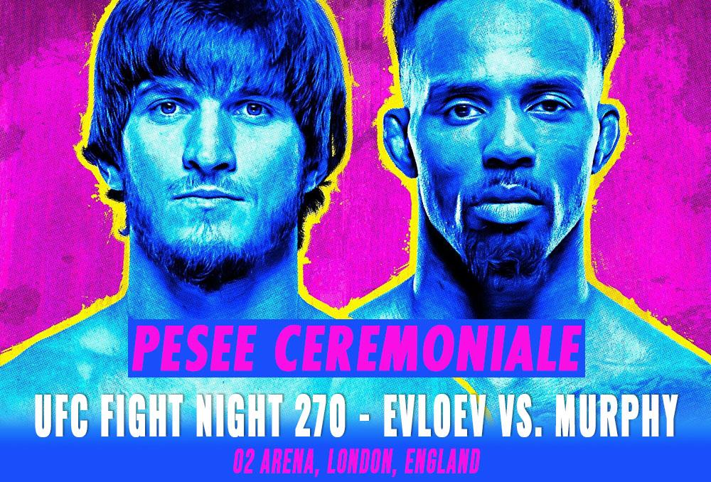 UFC Fight Night 270 - Pesée cérémoniale | London