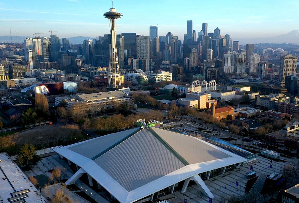 La Climate Pledge Arena de Seattle s'impose comme la première enceinte écologique mondiale alliant haute technologie et sport de haut niveau La Climate Pledge Arena de Seattle s'impose comme la première enceinte écologique mondiale alliant haute technologie et sport de haut niveau