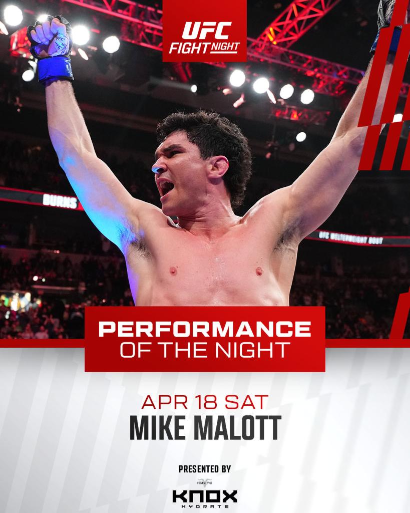 UFC Fight Night 273 - Bonus de la soirée | Winnipeg UFC Fight Night 273 - Bonus de la soirée | Winnipeg