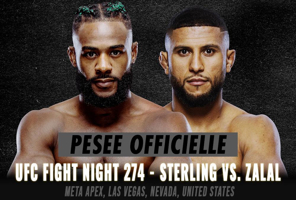 UFC Fight Night 274 - La pesée : résultats, vidéos, faceoffs | Las Vegas