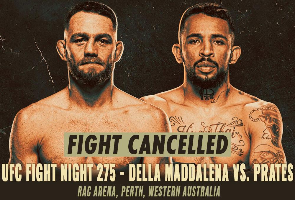 UFC Fight Night 275 - Combats annulés / reprogrammés | Perth