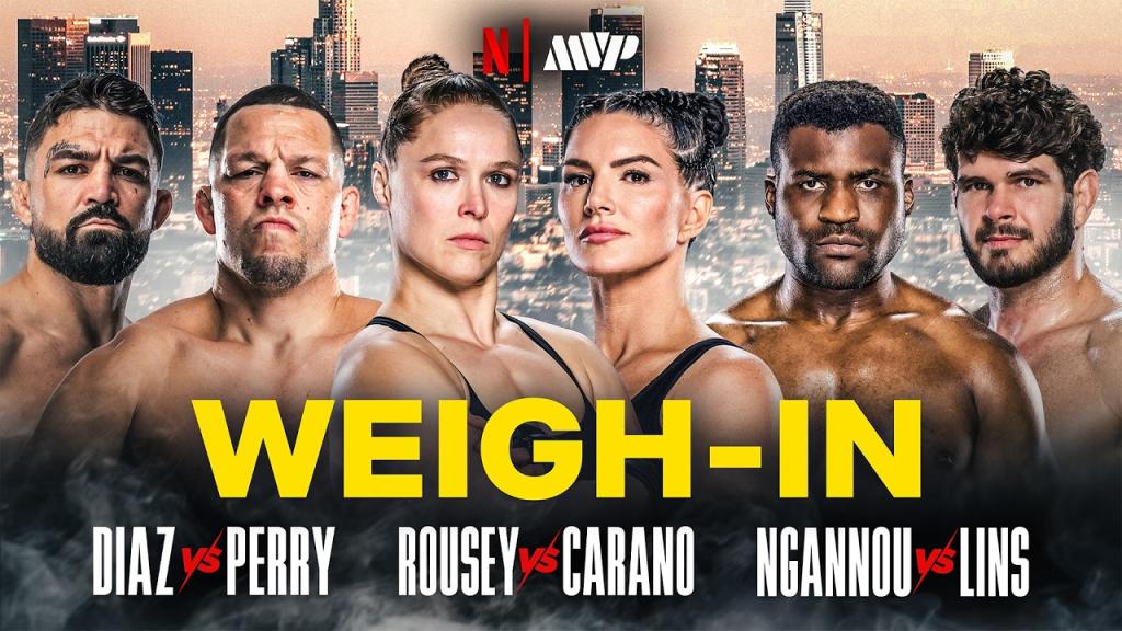 MVP MMA 1 - Rousey vs Carano - La pesée : résultats