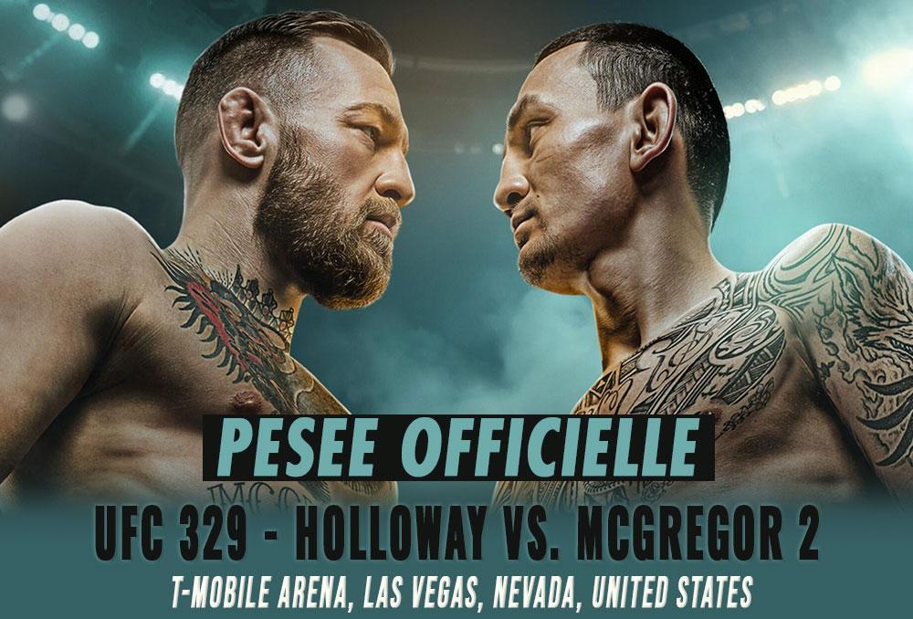 UFC 329 - La pesée : résultats, vidéos, faceoffs | Las Vegas
