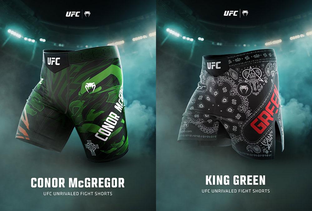 UFC 329 : Venum dévoile les shorts personnalisés de Conor McGregor et King Green