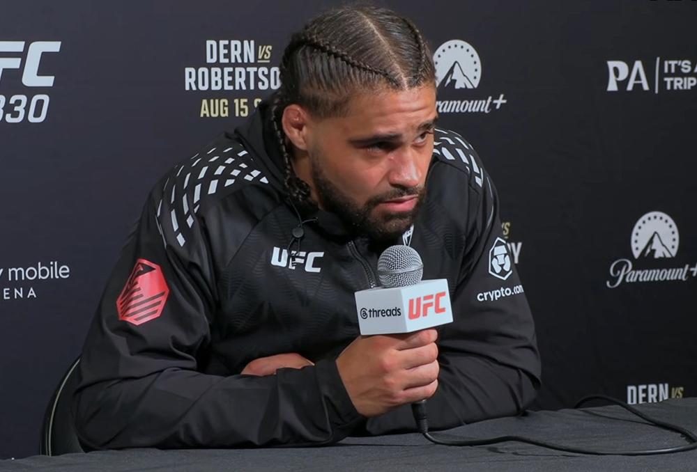 UFC 330 : Donte Johnson s'excuse avec humour après avoir touché l'arbitre et évoque une descente chez les poids mi-moyens