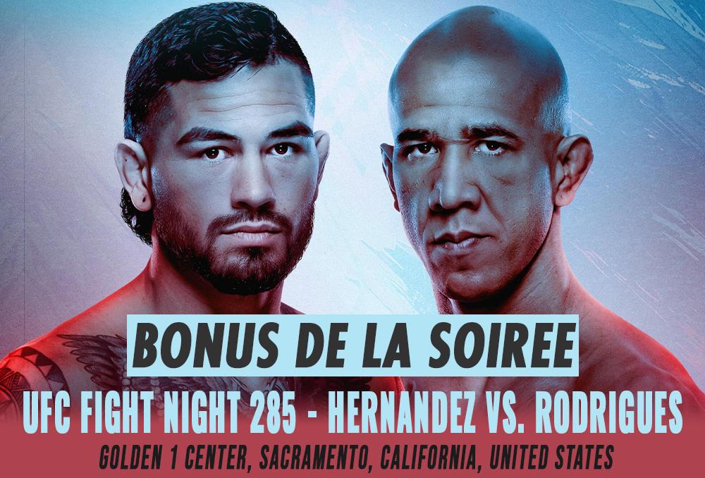 UFC Fight Night 285 - Bonus de la soirée | Sacramento