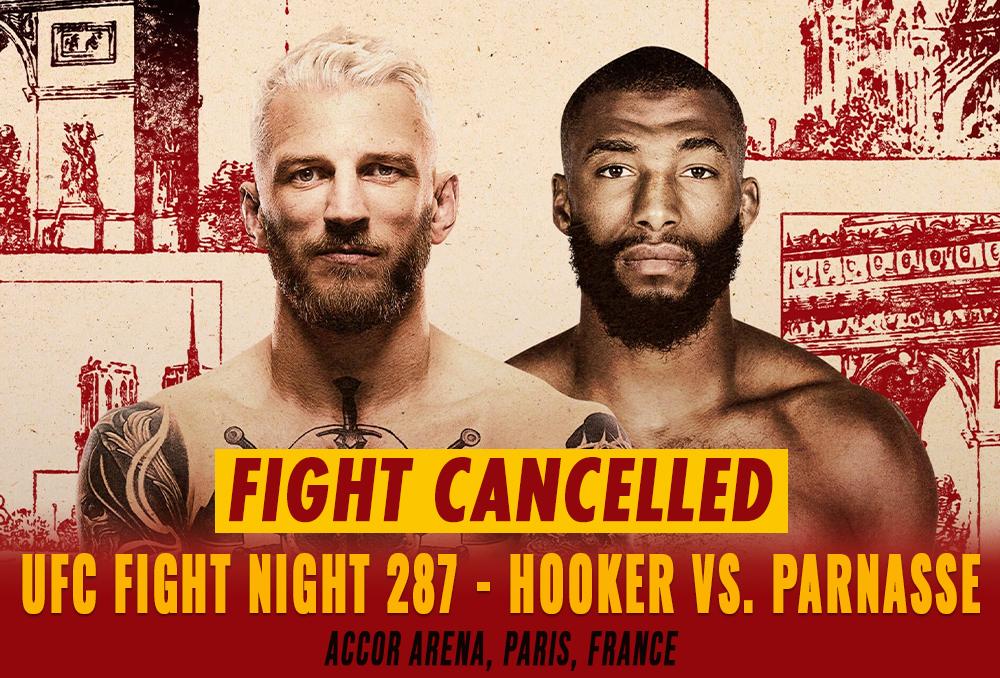 UFC Fight Night 287 - Combats annulés / reprogrammés | Paris