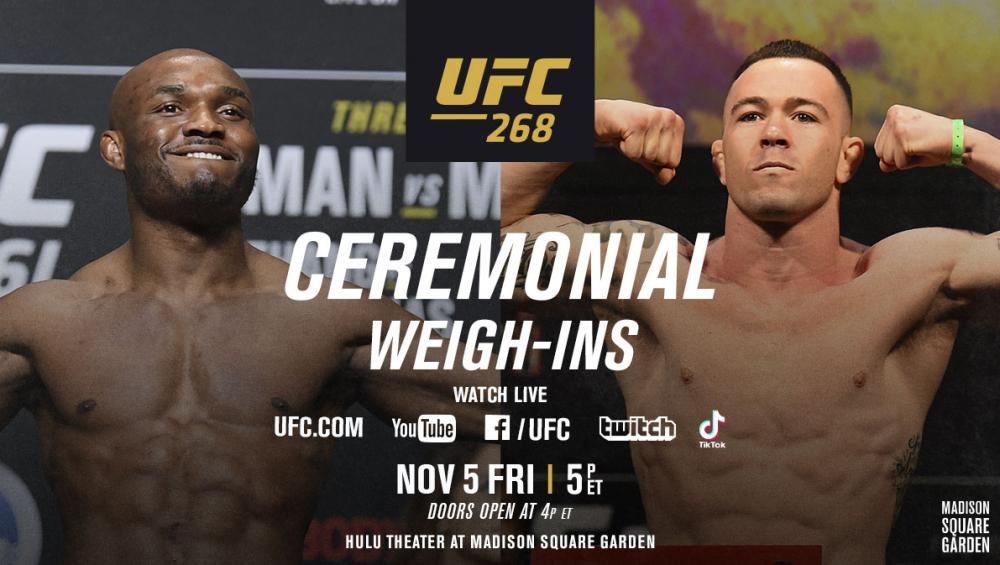 UFC 268 - La pesée cérémoniale
