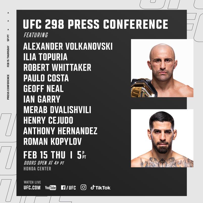 UFC 298 - Conférence de presse | Anaheim