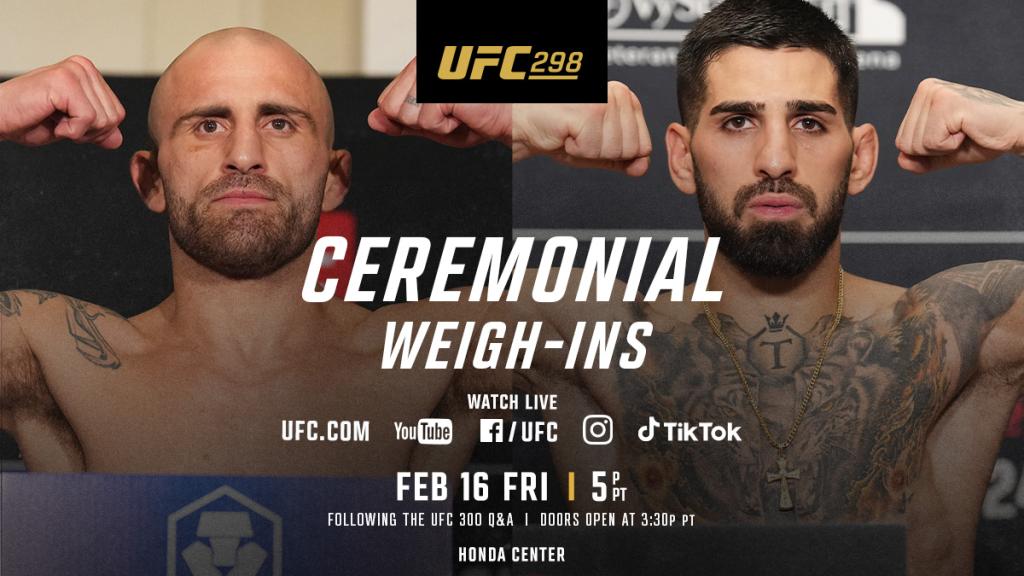 UFC 298 - La pesée cérémoniale | Anaheim