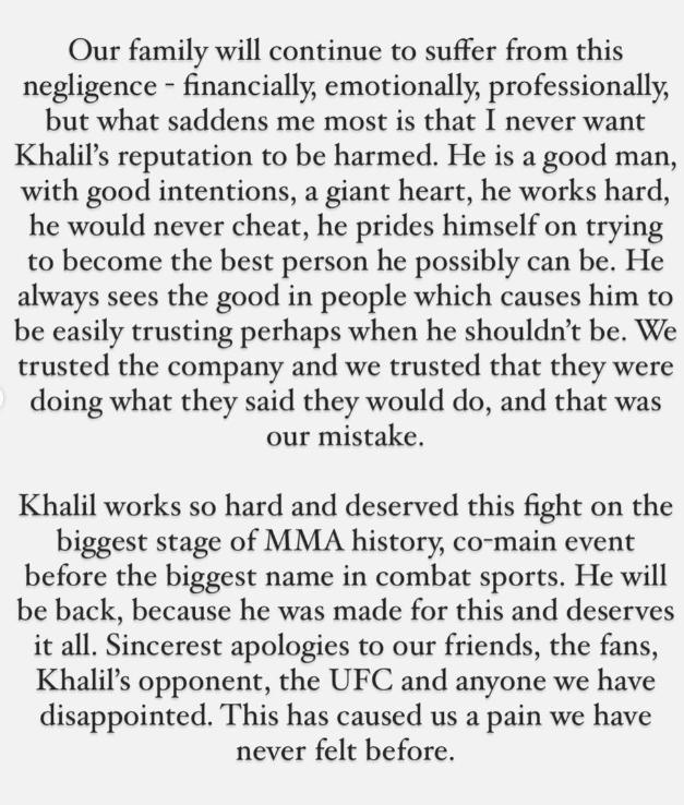Khalil Rountree forfait pour le co-main event de l'UFC 303 face à Jamahal Hill en raison d'un contrôle antidopage positif