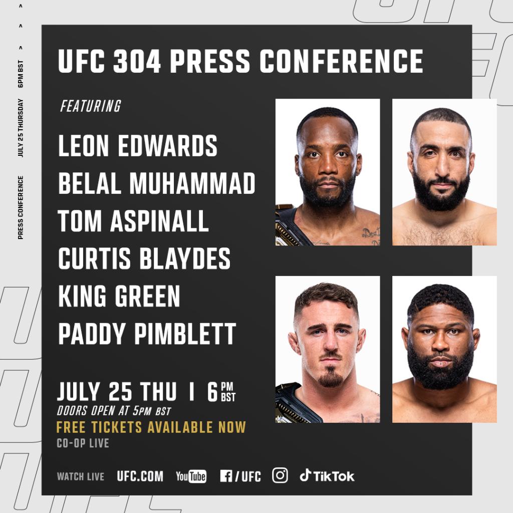 UFC 304 - Conférence de presse d'avant combat | Manchester