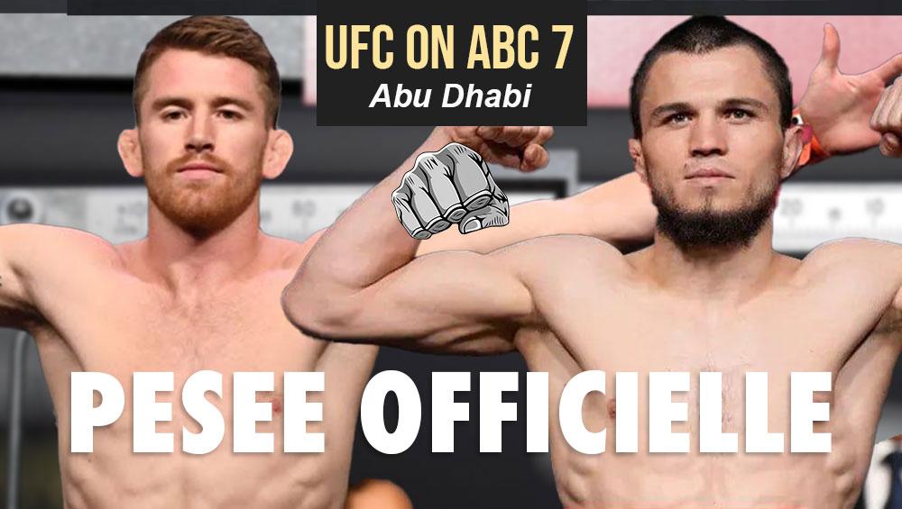 UFC on ABC 7 - La pesée : résultats, vidéos, faceoffs | Abu Dhabi