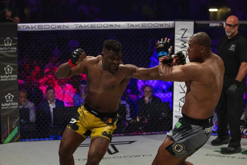 PFL Super Fights - Francis Ngannou détruit Renan Ferreira par TKO au round 1 | Battle of the Giants