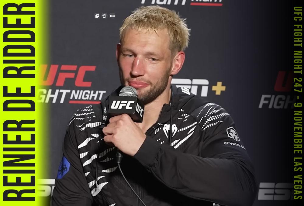 Reinier de Ridder triomphe à l’UFC et conseille aux combattants d'éviter le ONE Championship | Las Vegas