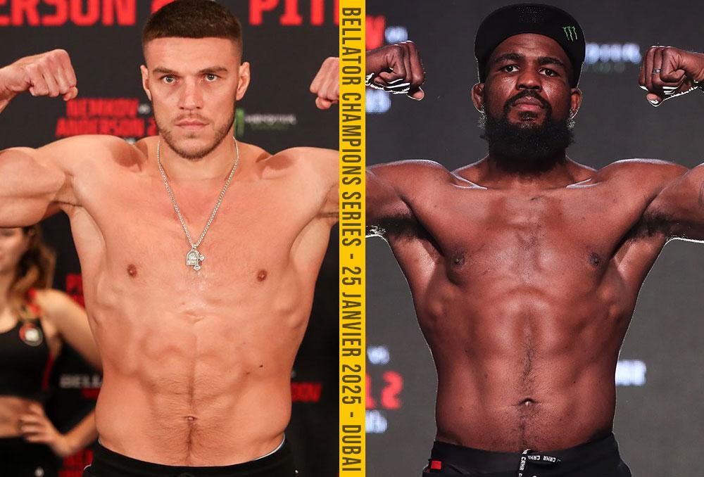 Vadim Nemkov vs Corey Anderson : la trilogie poids lourd confirmée pour le Bellator Dubai le 25 janvier