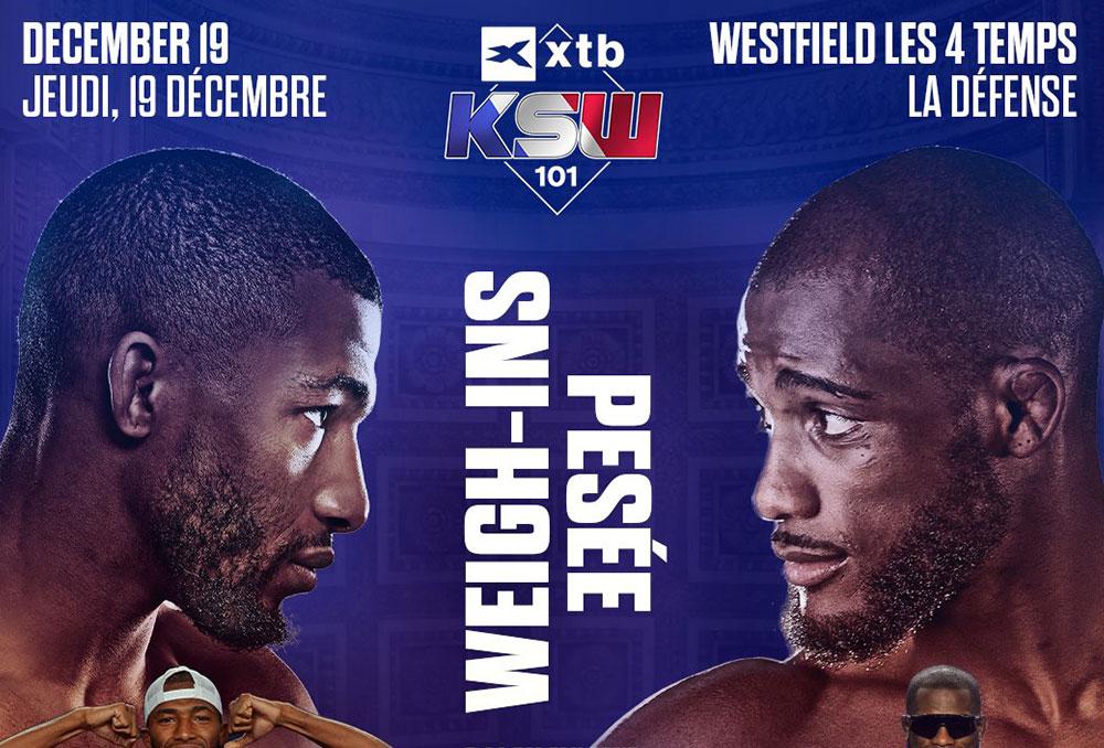 KSW 101 - Le Classique - La pesée : résultats | Paris