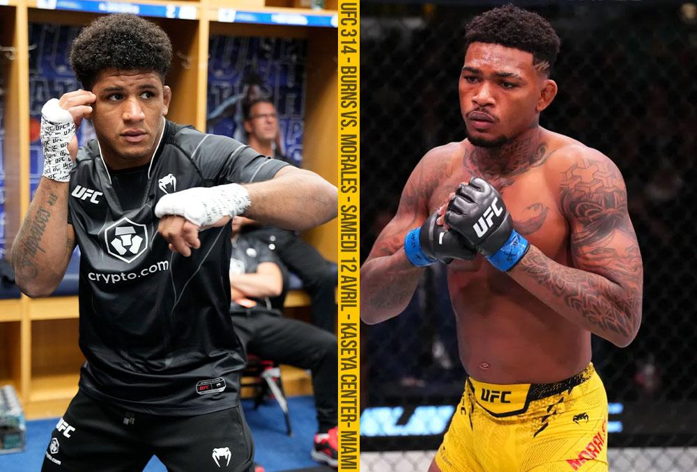 Gilbert Burns met son expérience à l'épreuve face à la fougue de Michael Morales à l'UFC 314