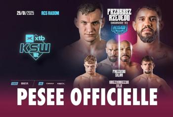 KSW 102 - La pesée : résultat | Radom