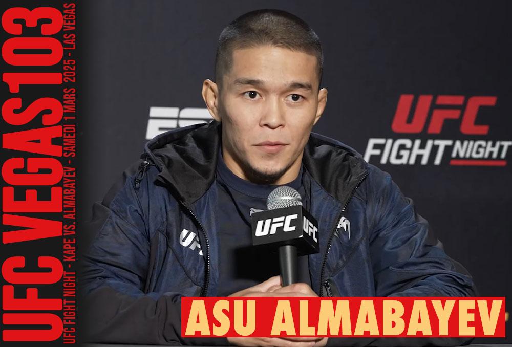 Asu Almabayev veut prouver qu'il mérite un combat pour le titre en affrontant Manel Kape en main event de l'UFC | Las Vegas