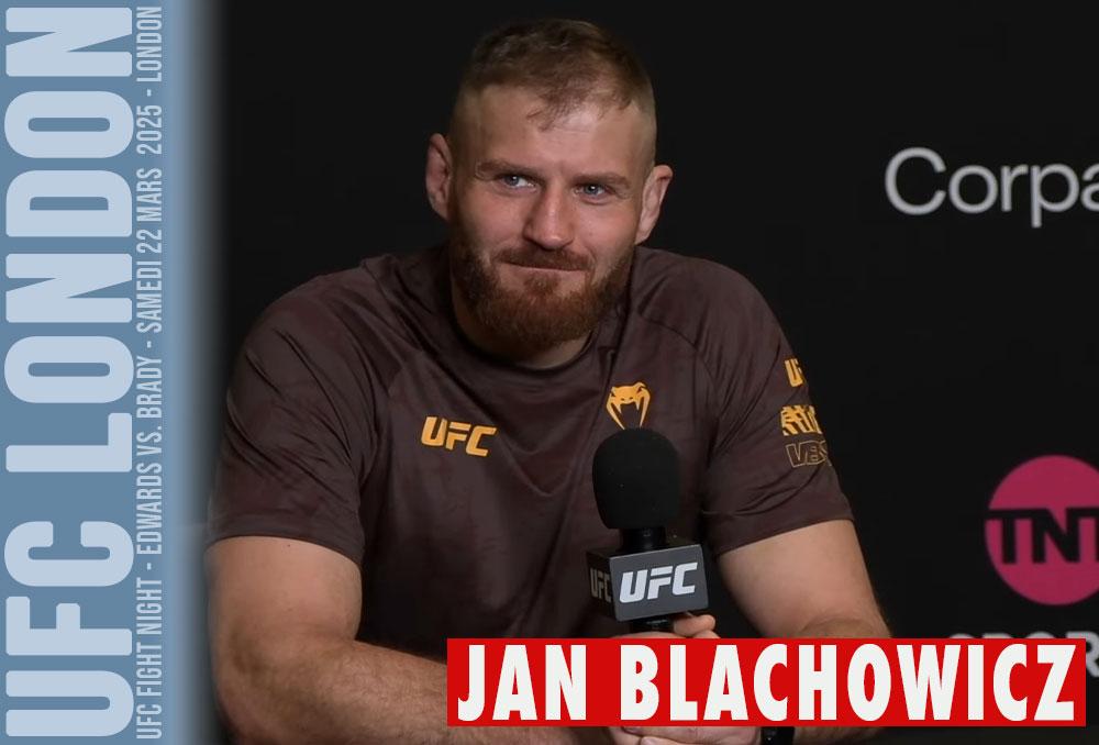 Jan Blachowicz veut prouver qu'il est toujours une menace face à Carlos Ulberg à l’UFC Fight Night 255 | London