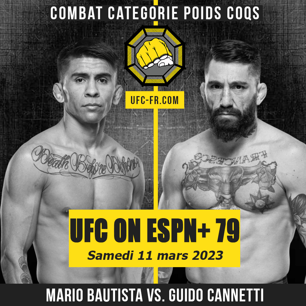 UFC ON ESPN+ 79 - Mario Bautista vs Guido Cannetti