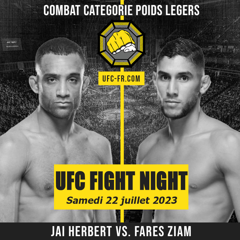 UFC ON ESPN+ 82 - Jai Herbert vs Fares Ziam