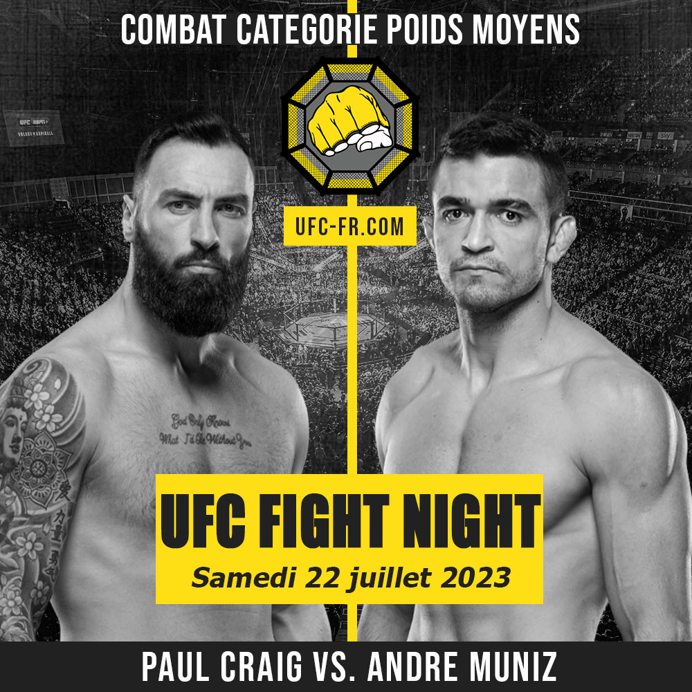 UFC ON ESPN+ 82 - Paul Craig vs Andre Muniz