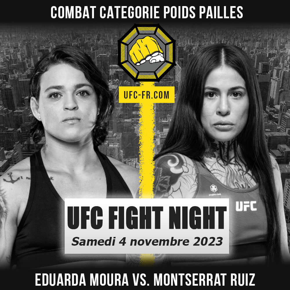 UFC on ESPN+ 89 - Eduarda Moura vs Montserrat Ruiz
