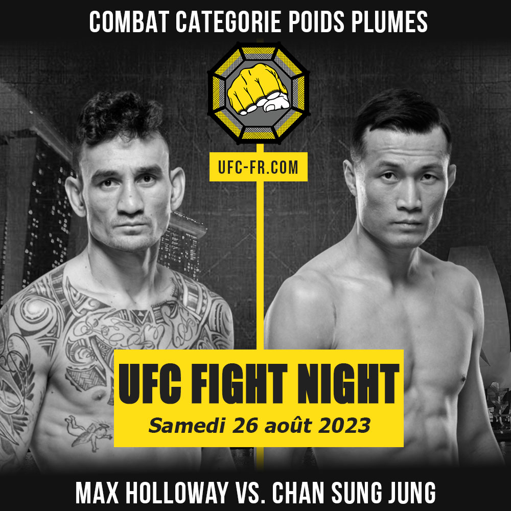 UFC SINGAPORE - Max Holloway vs Chan Sung Jung