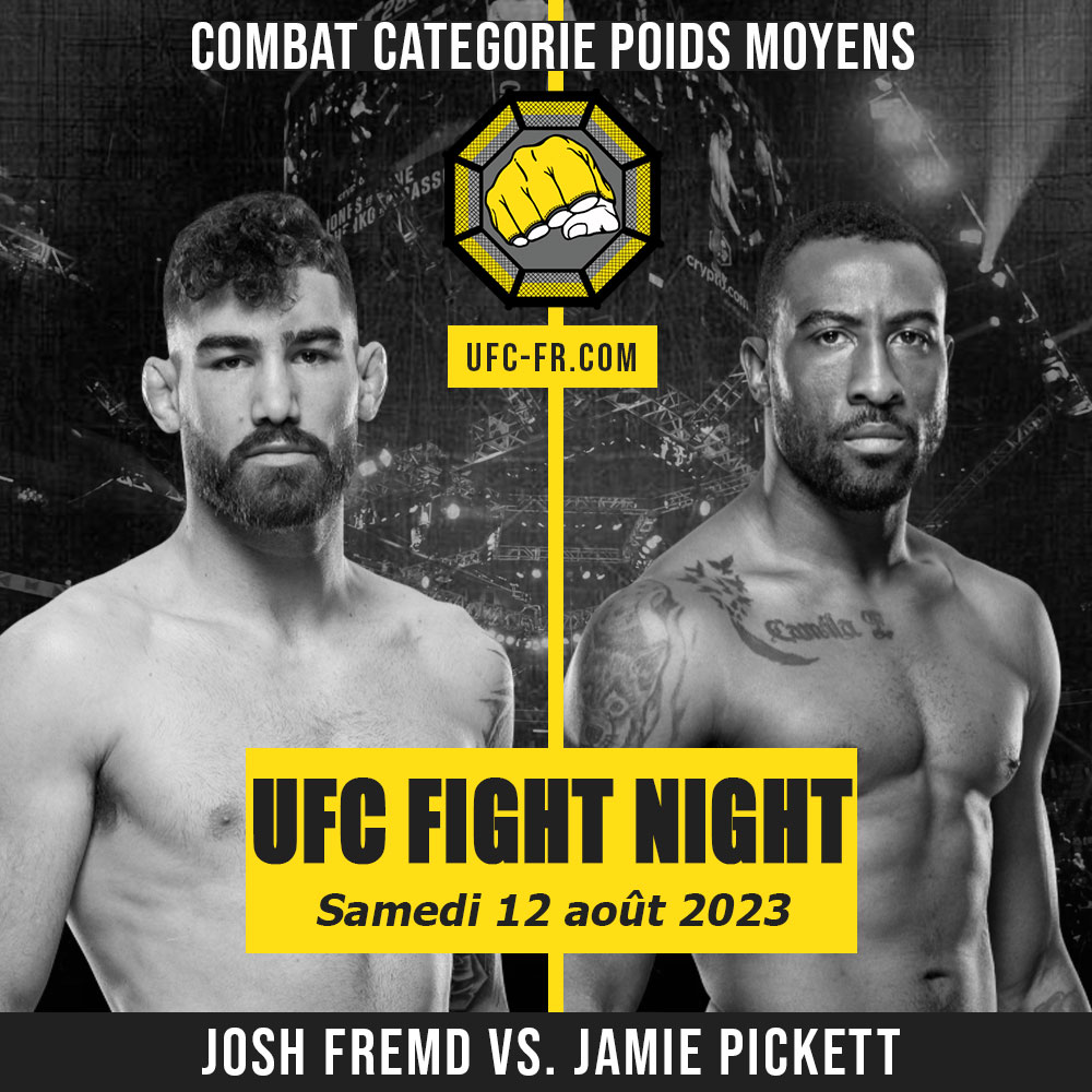 UFC ON ESPN 51 - Josh Fremd vs Jamie Pickett