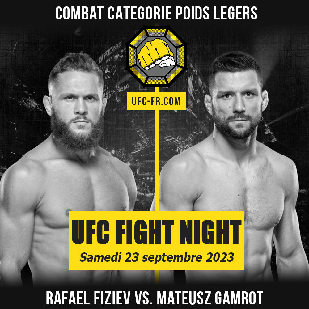 UFC FIGHT NIGHT - Rafael Fiziev vs Mateusz Gamrot