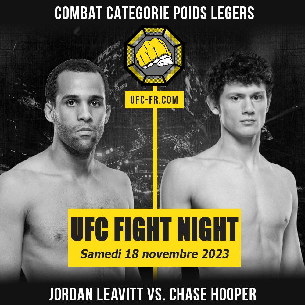UFC on ESPN+ 90 - Jordan Leavitt vs Chase Hooper