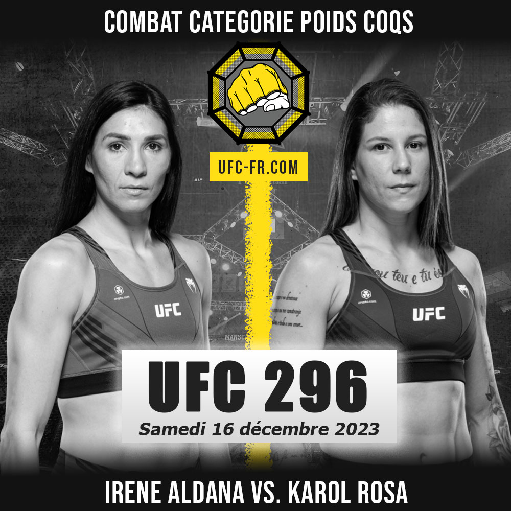UFC 296 - Irene Aldana vs Karol Rosa