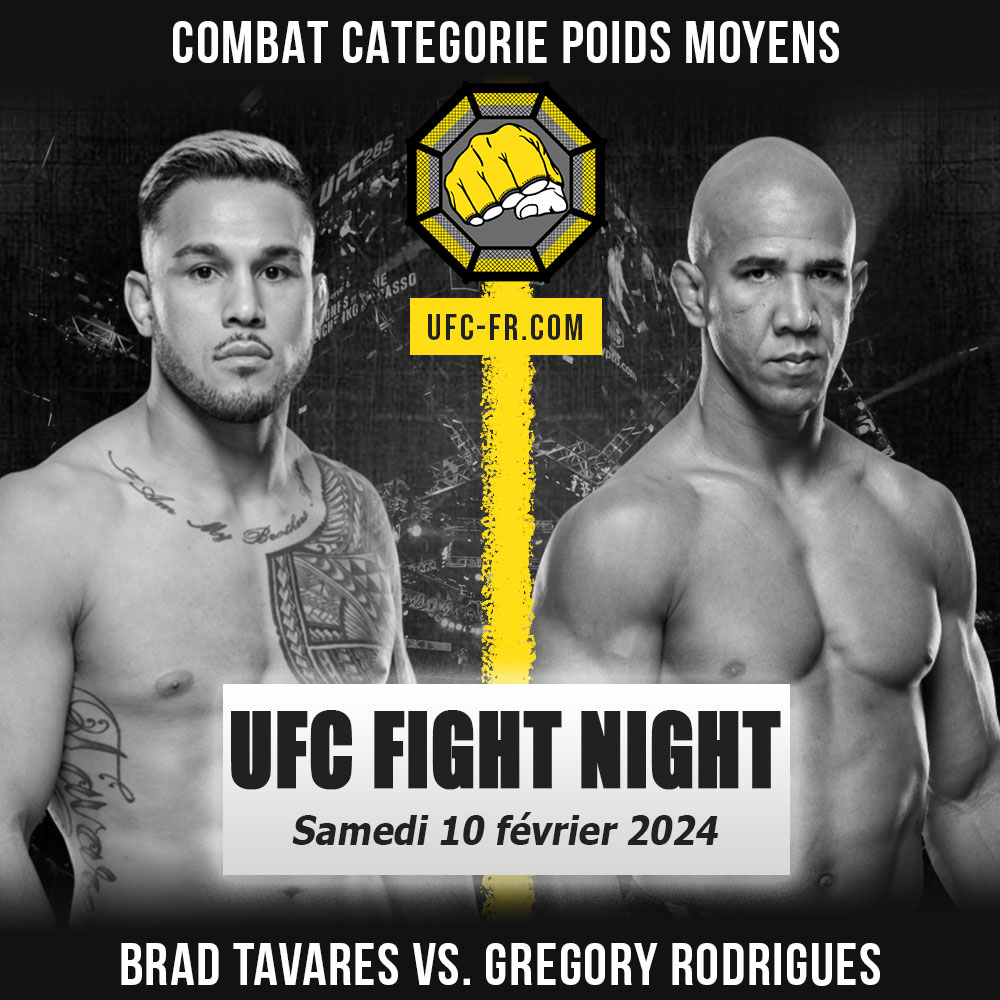 UFC ON ESPN+ 94 - Brad Tavares vs Gregory Rodrigues